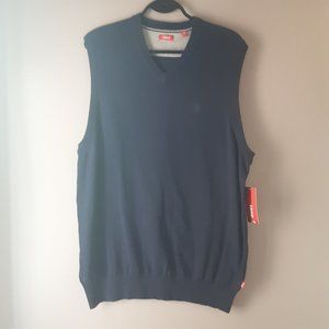 Izod Men's Navy Blue 100% Cotton Vest New! Size XL Tall